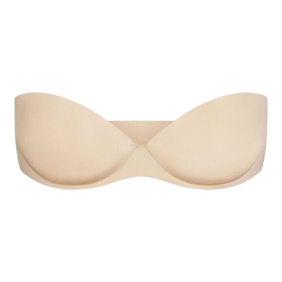 SKIMS ULTIMATE STRAPLESS PUSH-UP BRA SAND NWT SIZE 34DD - Picture 3 of 5